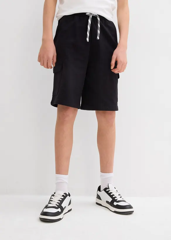 Bermuda en molleton 100% coton à poches cargo, bonprix