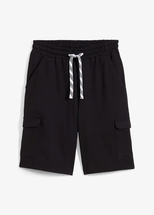 Bermuda en molleton 100% coton à poches cargo, bonprix