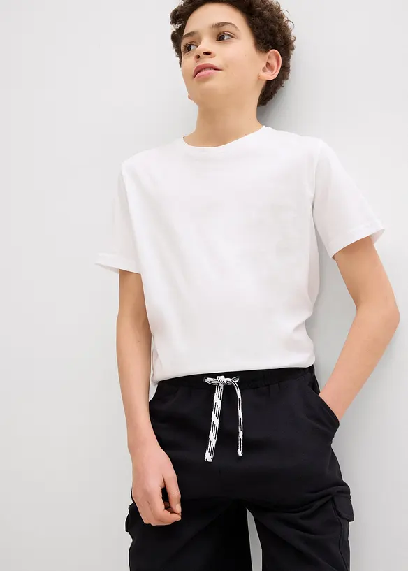 Bermuda en molleton 100% coton à poches cargo, bonprix