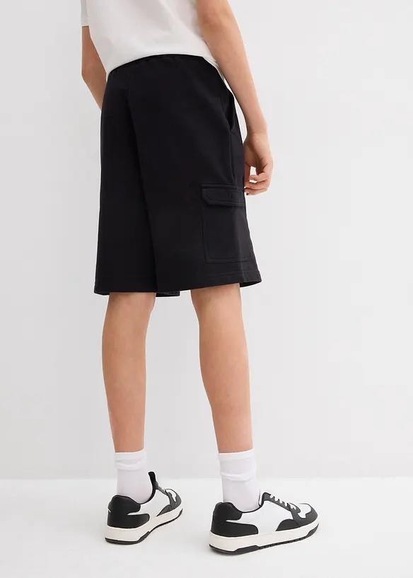 Bermuda en molleton 100% coton à poches cargo, bonprix