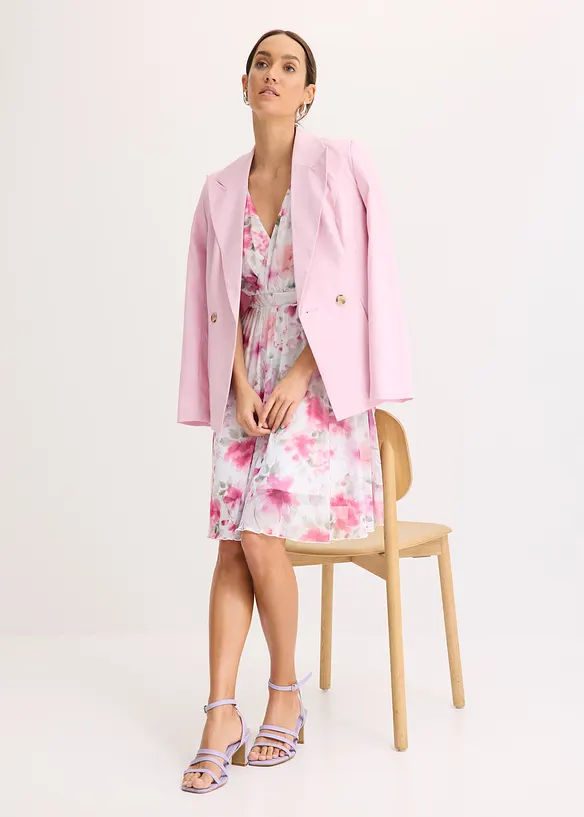 Robe en mesh imprimé, bonprix