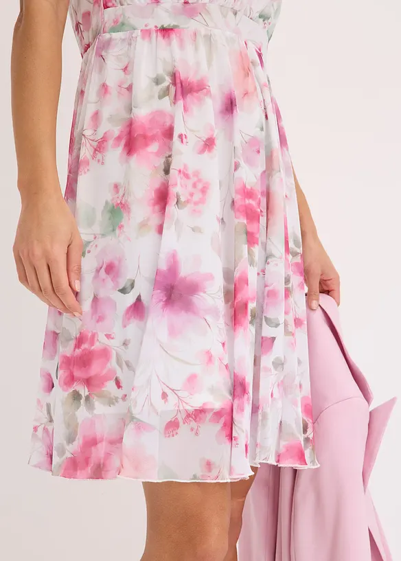 Robe en mesh imprimé, bonprix