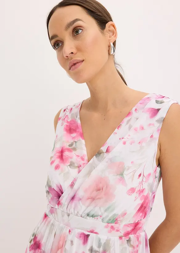 Robe en mesh imprimé, bonprix