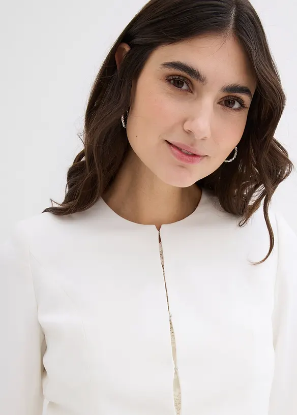 Blazer de grossesse court en satin, bonprix