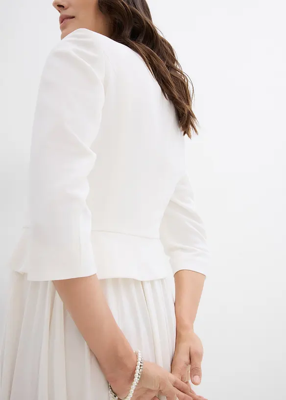 Blazer de grossesse court en satin, bonprix