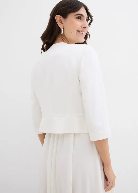 Blazer de grossesse court en satin, bonprix