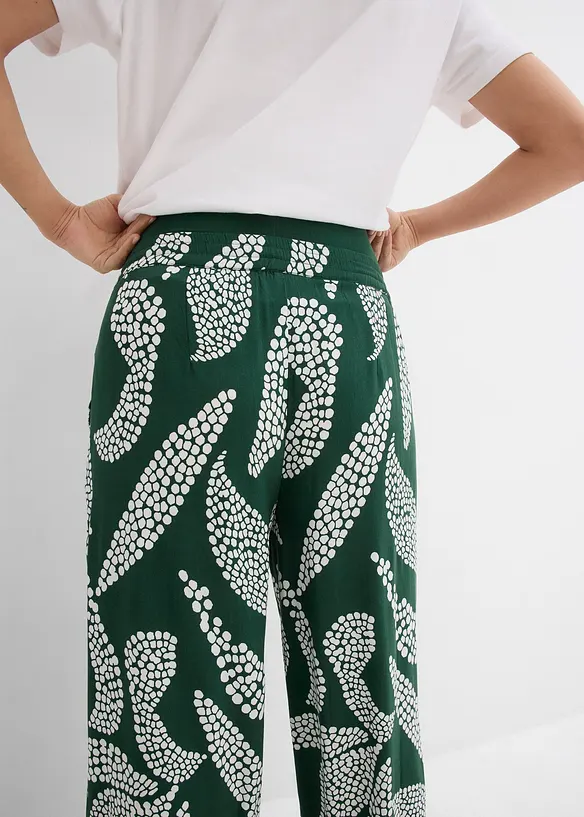 Pantalon de grossesse ample en viscose fluide, bonprix