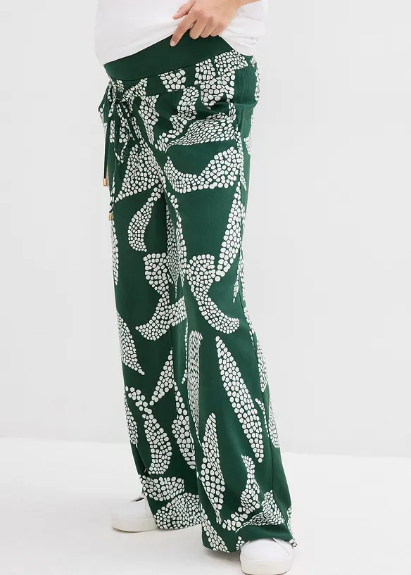 Pantalon de grossesse ample en viscose fluide, bonprix