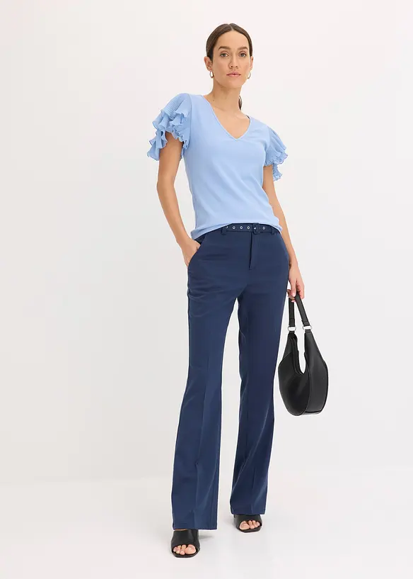 T-shirt &agrave; volants, bonprix