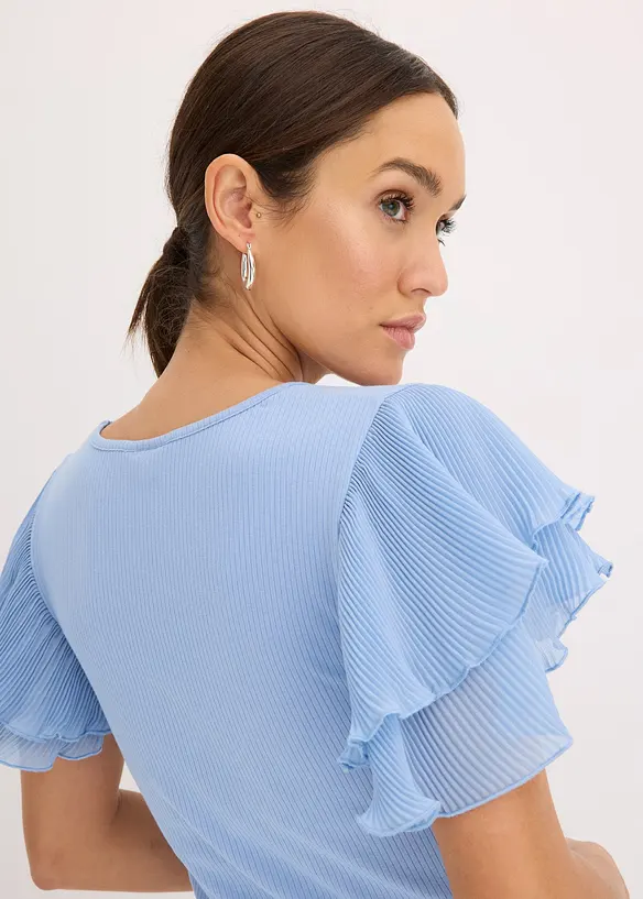 T-shirt &agrave; volants, bonprix