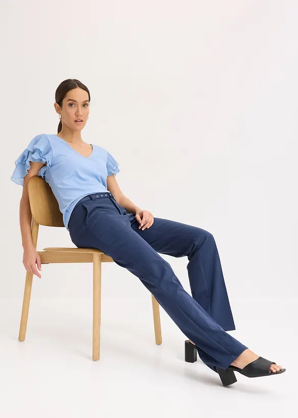 T-shirt &agrave; volants, bonprix