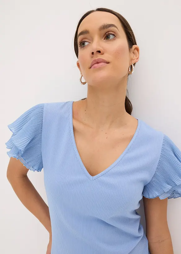 T-shirt &agrave; volants, bonprix