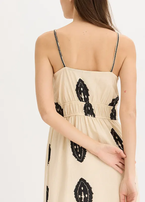 Robe longue en lin majoritaire, bonprix