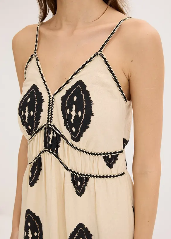 Robe longue en lin majoritaire, bonprix