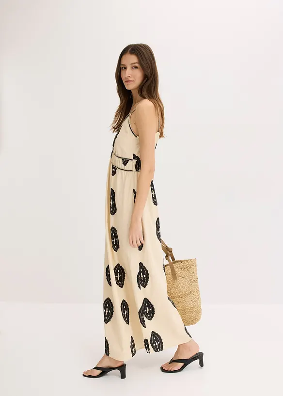 Robe longue en lin majoritaire, bonprix