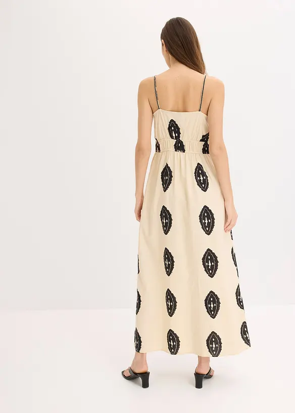 Robe longue en lin majoritaire, bonprix