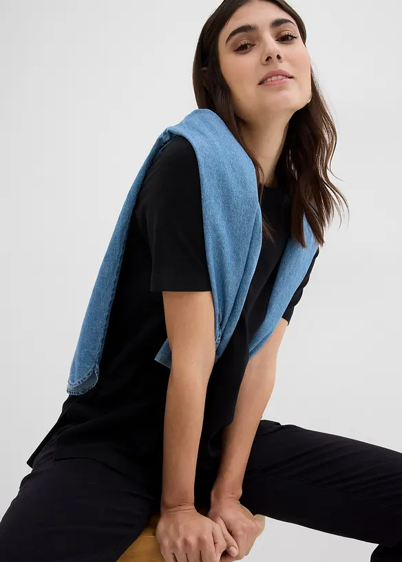 T-shirt 2en 1  de grossesse et d'allaitement avec fentes sur le côté, bonprix