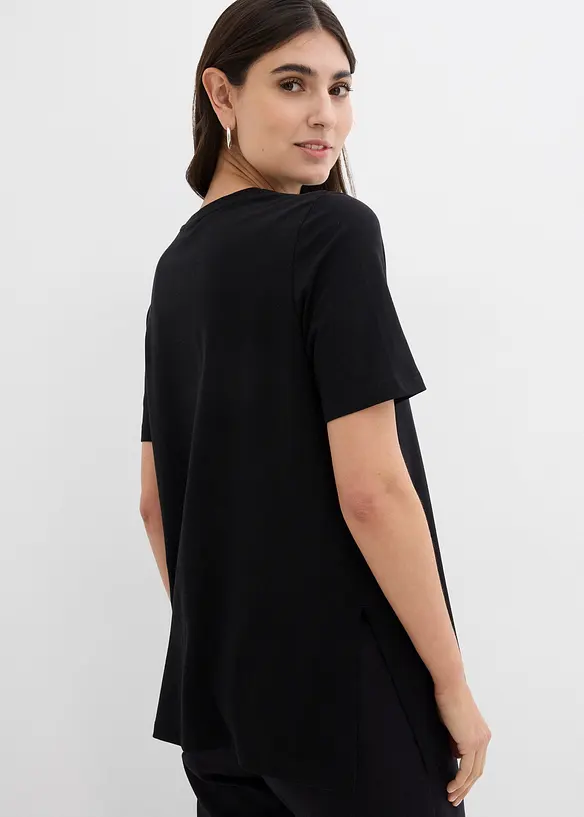 T-shirt 2en 1  de grossesse et d'allaitement avec fentes sur le côté, bonprix