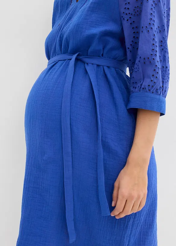 Robe de grossesse en gaze 100% coton, bonprix