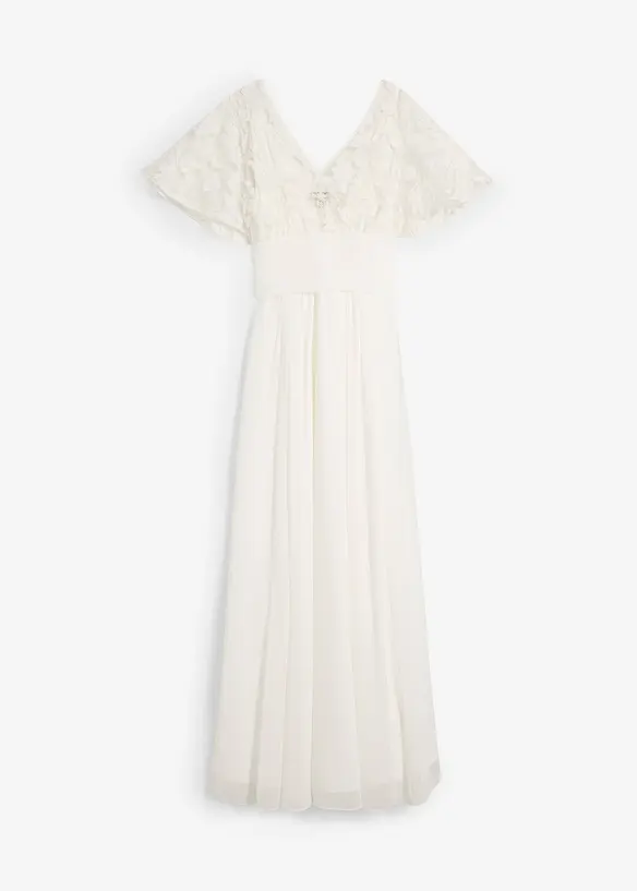 Robe de mariée 2en1 pour femme enceinte avec fonction allaitement discrète, bonprix