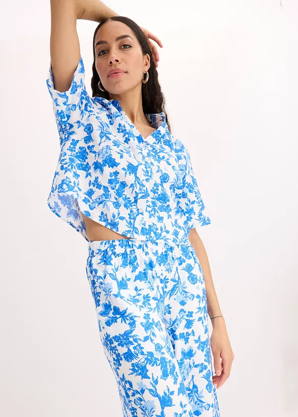 Jupe-culotte fluide en viscose mélangée, bonprix