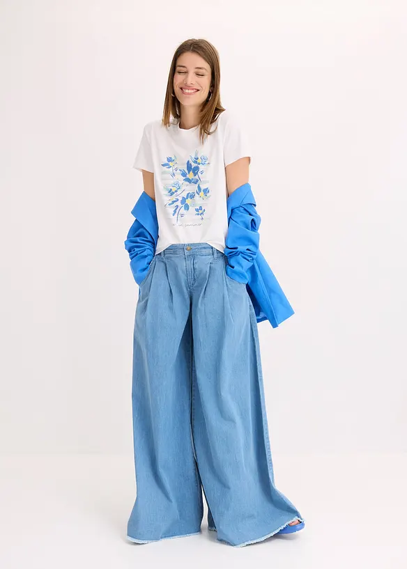 T-shirt en coton extensible, bonprix