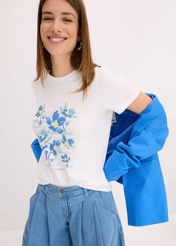 T-shirt en coton extensible, bonprix