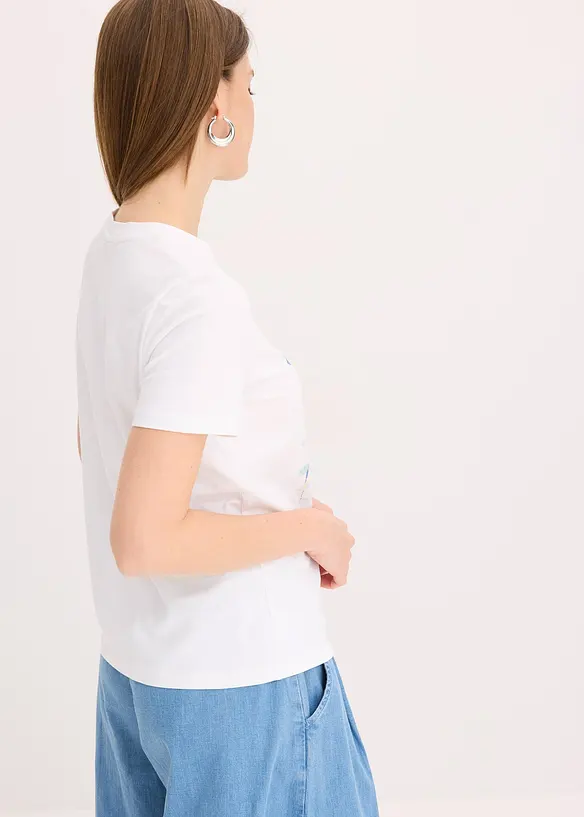 T-shirt en coton extensible, bonprix