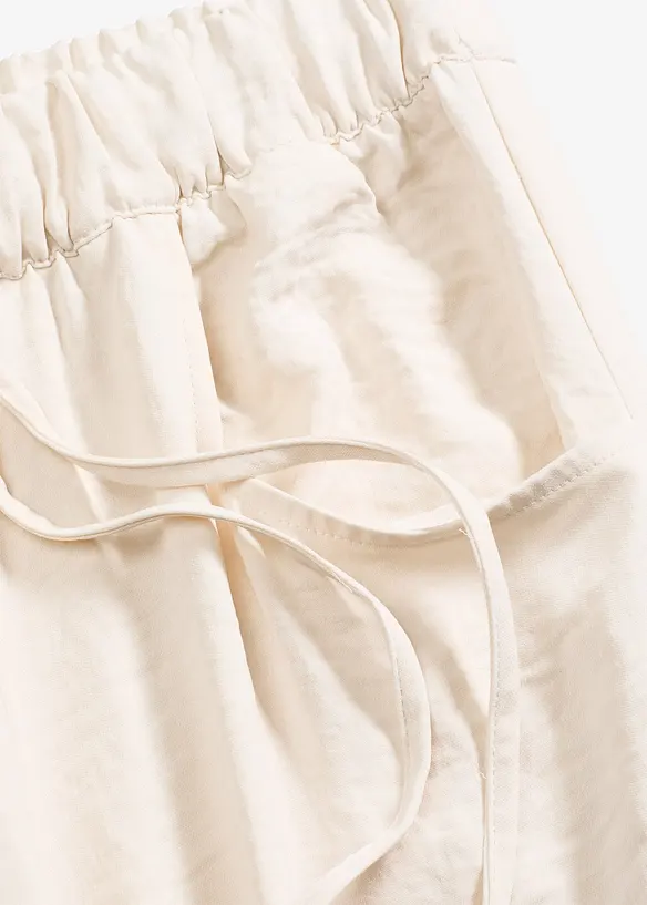 Pantalon large en crêpe léger, bonprix