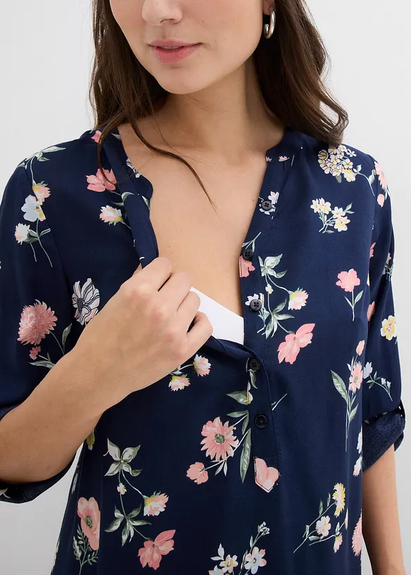 Robe blouse 2en1 de grossesse et d'allaitement en viscose, bonprix