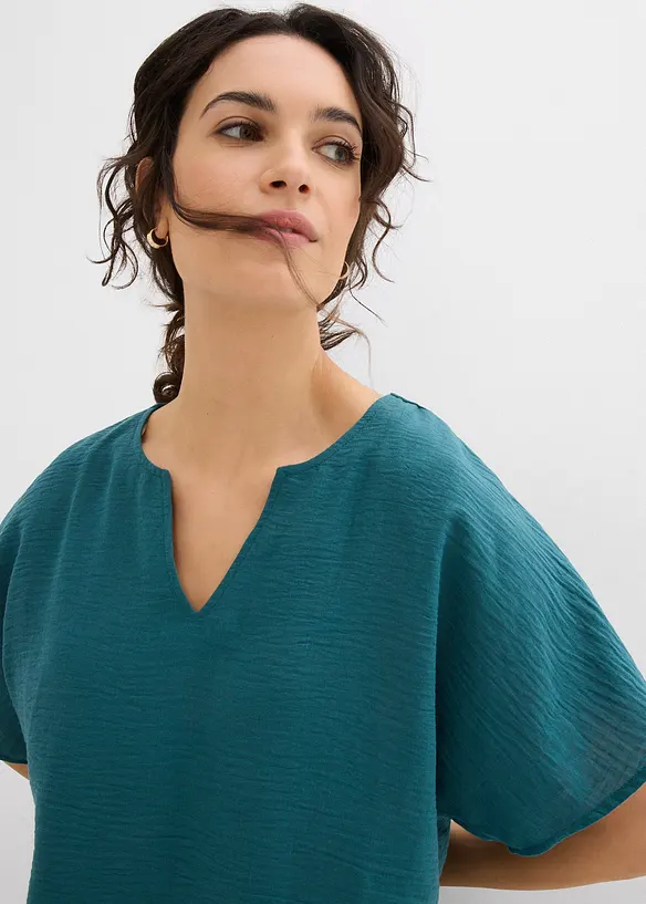 Blouse oversize à base élastiquée, bonprix