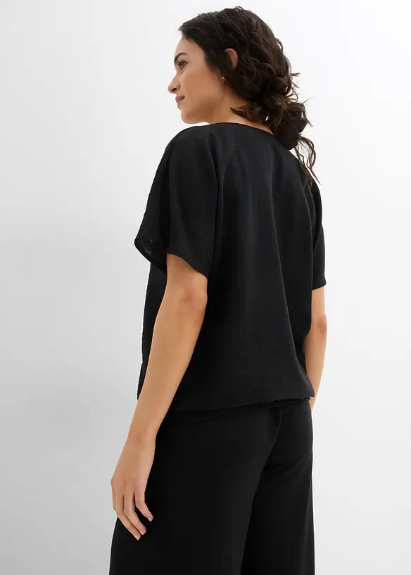 Blouse oversize à base élastiquée, bonprix