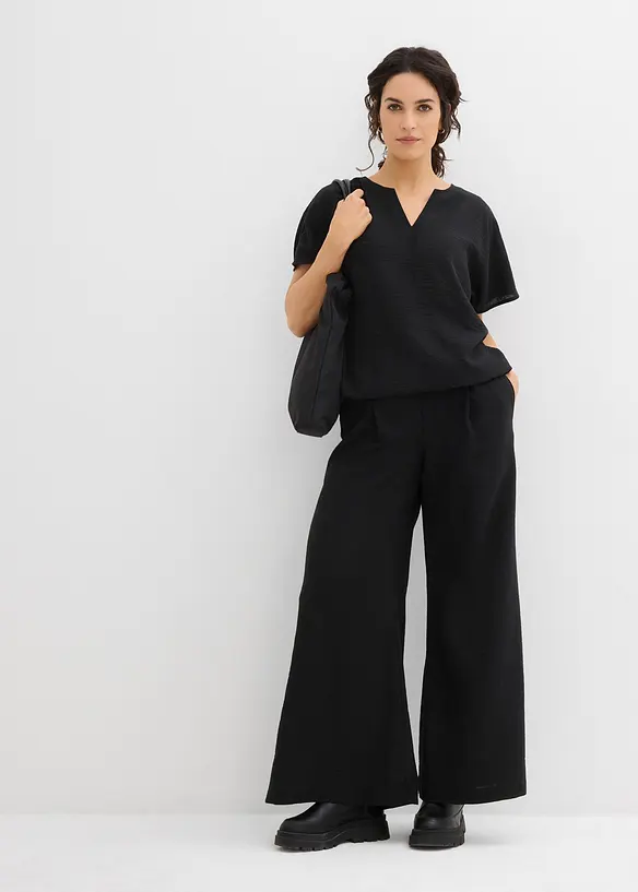 Blouse oversize à base élastiquée, bonprix