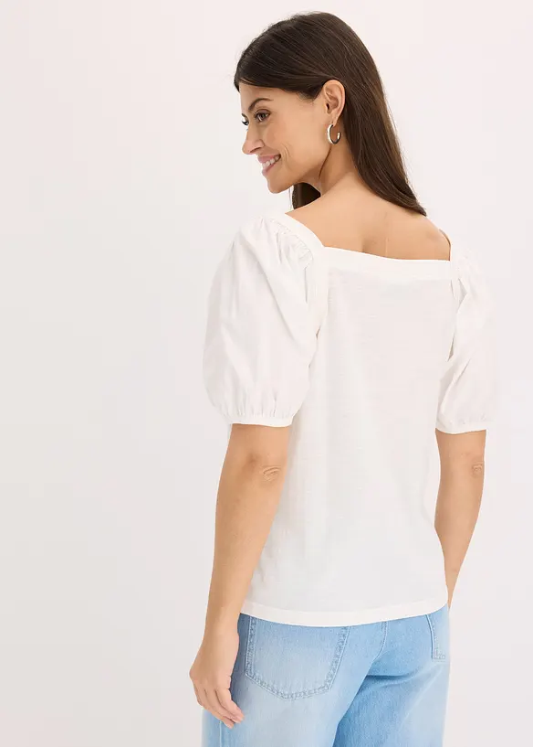 T-shirt &agrave; manches bouffantes, bonprix