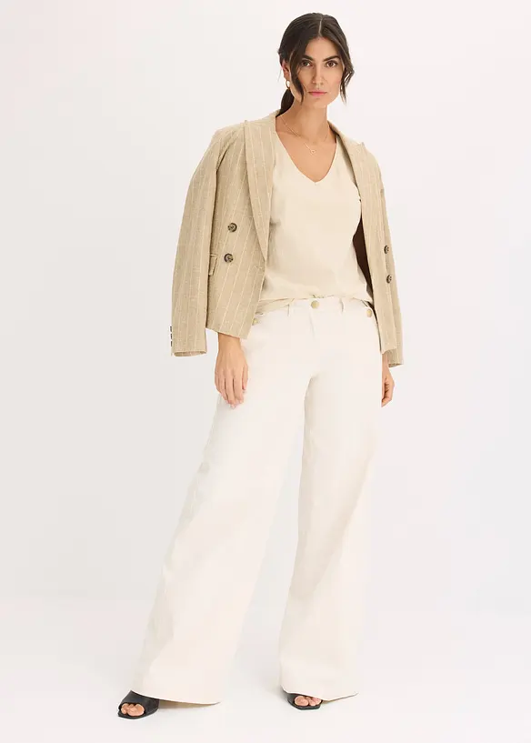 T-shirt &agrave; empi&egrave;cements crochet&eacute;s, bonprix