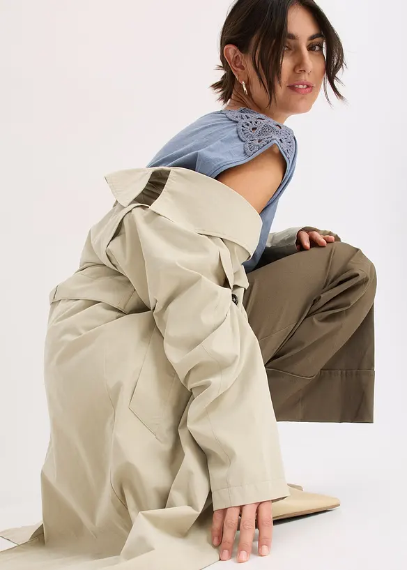 T-shirt à empiècements crochetés, bonprix