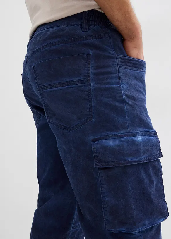 Bermuda cargo long extensible, Regular, bonprix