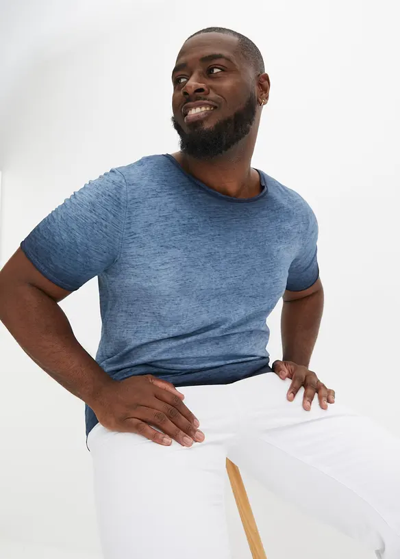 T-shirt 100% coton, aspect délavé, bonprix