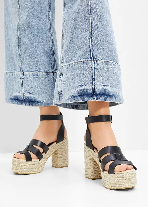 Sandales à talons et plateformes, bonprix