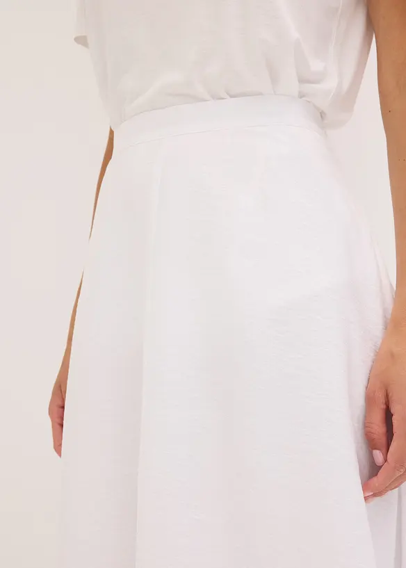 Jupe midi fluide en viscose mélangée, bonprix