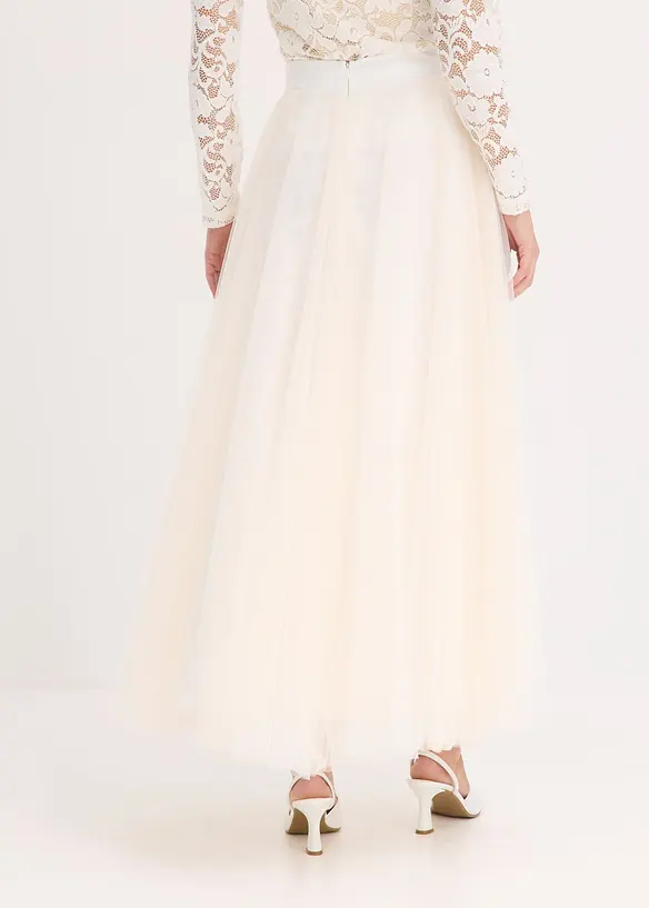 Jupe longue en tulle délicat, bonprix