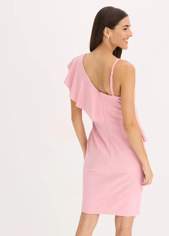 Robe ajustée en crêpe texturé, bonprix