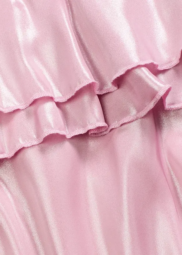 Robe à fines bretelles et volants, bonprix