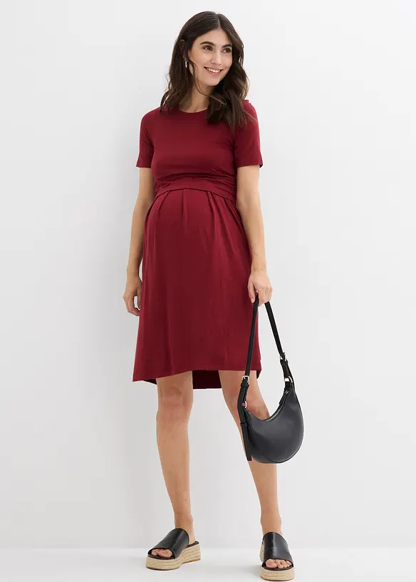 Robe de grossesse 2en1 en viscose, fonction allaitement discr&egrave;te, bonprix