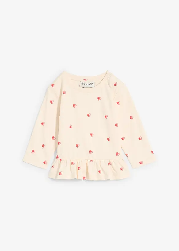 T-shirt manches longues 100% coton, bonprix