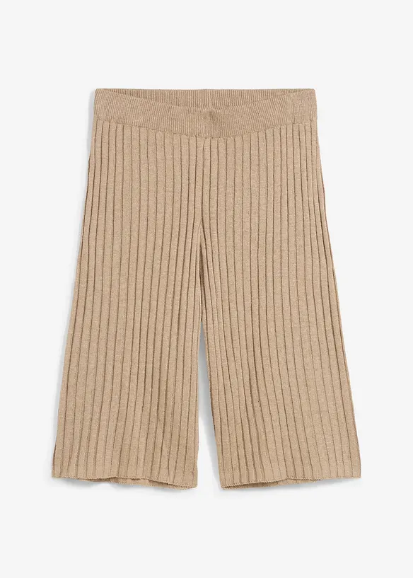 Bermuda taille haute en maille de viscose mélangée, bonprix