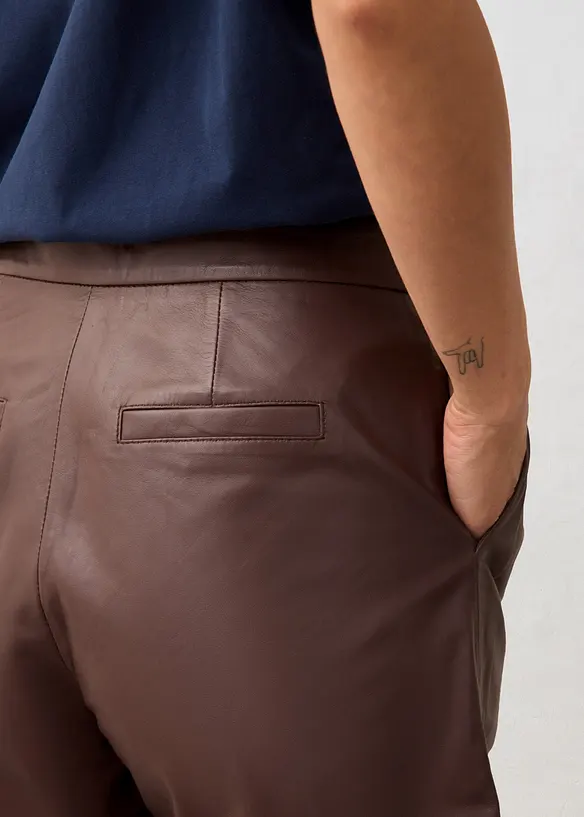 Short en cuir nappa d’agneau, bonprix