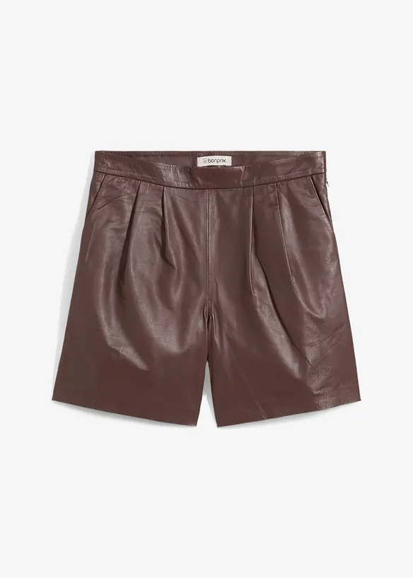 Short en cuir nappa d’agneau, bonprix