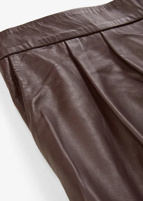 Short en cuir nappa d’agneau, bonprix