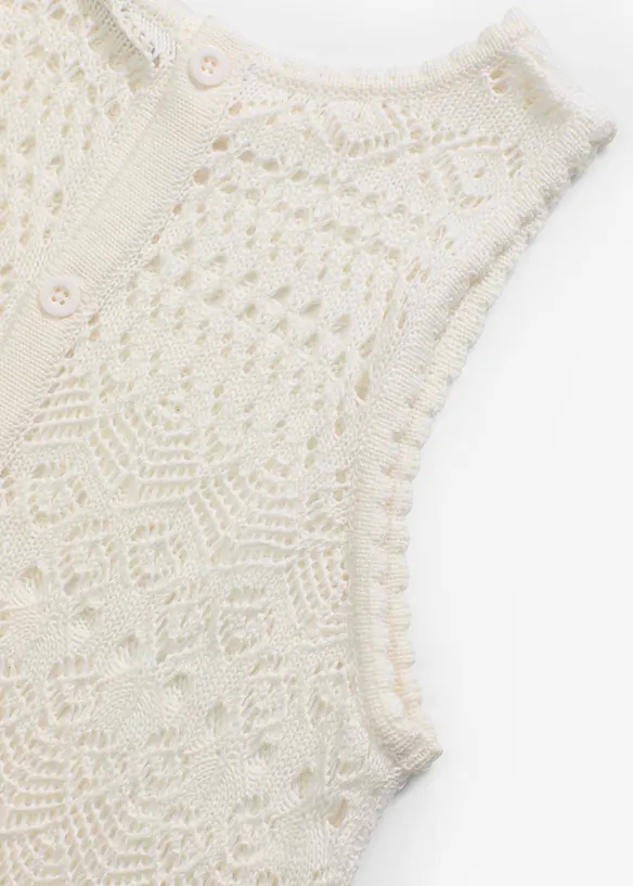 Top en maille ajourée, bonprix